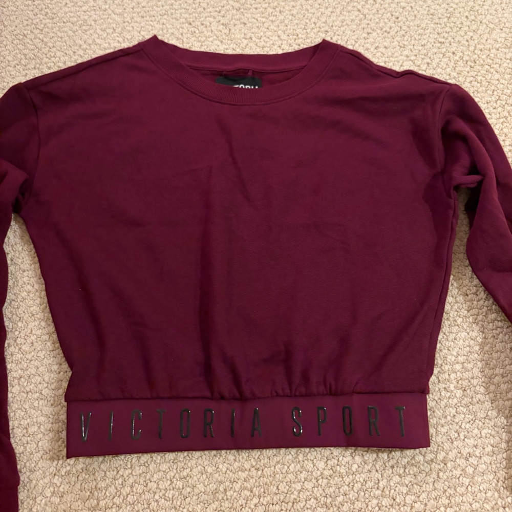 Victoria Sport Burgundy Crewneck Sweatshirt